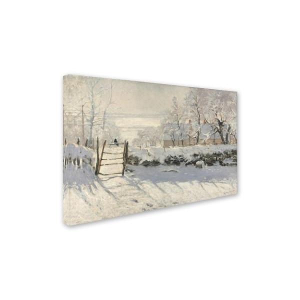 Claude Monet 'The Magpie 1869' Canvas Art,12x19